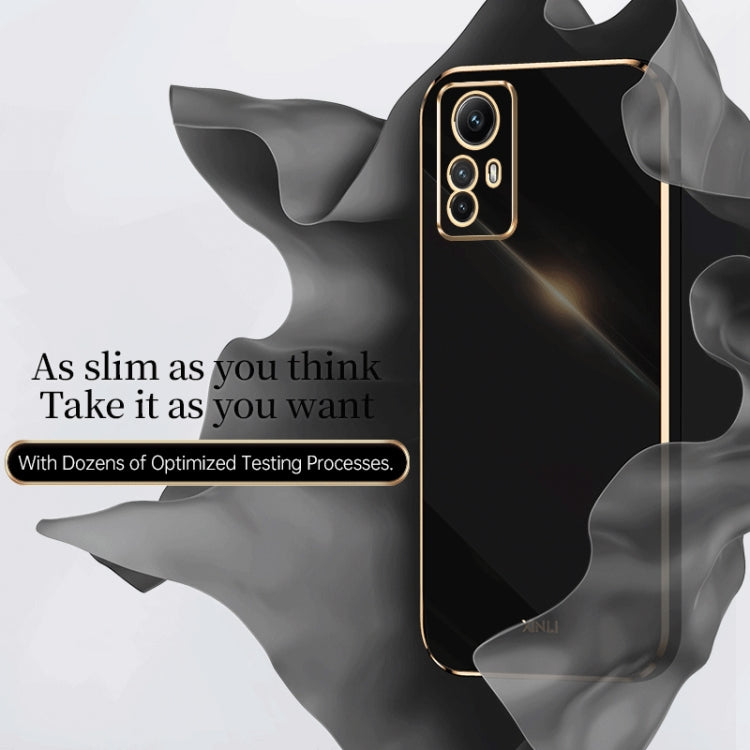 XINLI Straight Edge 6D Electroplate TPU Phone Case, For Xiaomi Redmi Note 12S 4G, For Xiaomi Redmi Note 12 Pro 4G, For Xiaomi Redmi Note 12 Turbo, For Xiaomi Civi 3 5G, For Xiaomi Poco C55 4G, For Xiaomi Redmi Note 12 5G Global