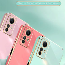 Load image into Gallery viewer, XINLI Straight Edge 6D Electroplate TPU Phone Case, For Xiaomi Redmi Note 12S 4G, For Xiaomi Redmi Note 12 Pro 4G, For Xiaomi Redmi Note 12 Turbo, For Xiaomi Civi 3 5G, For Xiaomi Poco C55 4G, For Xiaomi Redmi Note 12 5G Global