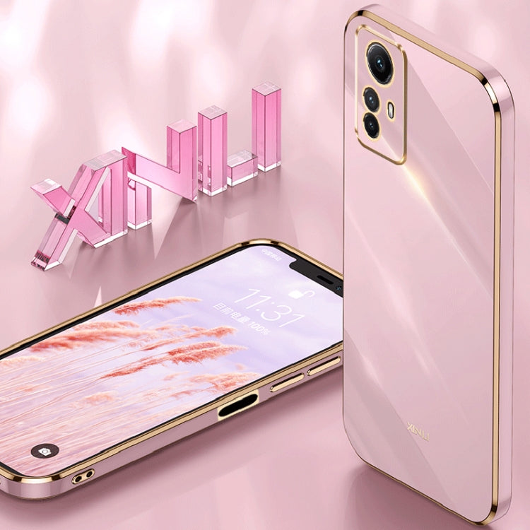 XINLI Straight Edge 6D Electroplate TPU Phone Case, For Xiaomi Redmi Note 12S 4G, For Xiaomi Redmi Note 12 Pro 4G, For Xiaomi Redmi Note 12 Turbo, For Xiaomi Civi 3 5G, For Xiaomi Poco C55 4G, For Xiaomi Redmi Note 12 5G Global