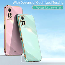 Load image into Gallery viewer, XINLI Straight Edge 6D Electroplate TPU Phone Case, For Xiaomi Redmi Note 12 Pro 4G, For Xiaomi Redmi Note 12 Turbo, For Xiaomi Civi 3 5G, For Xiaomi Poco C55 4G, For Xiaomi Redmi Note 12 5G Global