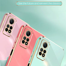 Load image into Gallery viewer, XINLI Straight Edge 6D Electroplate TPU Phone Case, For Xiaomi Redmi Note 12 Pro 4G, For Xiaomi Redmi Note 12 Turbo, For Xiaomi Civi 3 5G, For Xiaomi Poco C55 4G, For Xiaomi Redmi Note 12 5G Global