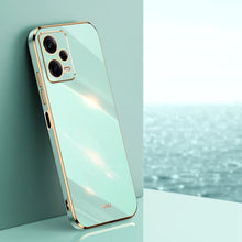 Load image into Gallery viewer, XINLI Straight Edge 6D Electroplate TPU Phone Case, For Xiaomi Redmi Note 12 Pro 4G, For Xiaomi Redmi Note 12 Turbo, For Xiaomi Civi 3 5G, For Xiaomi Poco C55 4G, For Xiaomi Redmi Note 12 5G Global