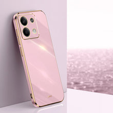 Load image into Gallery viewer, XINLI Straight Edge 6D Electroplate TPU Phone Case, For Redmi Note 14 4G 163.25mm, For Redmi Note 14 5G Global, For Redmi 14 4G, For Xiaomi Redmi Note 13 Pro 4G, For Xiaomi Redmi Note 13 4G, For Xiaomi Redmi 13C 5G
