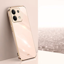 Load image into Gallery viewer, XINLI Straight Edge 6D Electroplate TPU Phone Case, For Redmi Note 14 4G 163.25mm, For Redmi Note 14 5G Global, For Redmi 14 4G, For Xiaomi Redmi Note 13 Pro 4G, For Xiaomi Redmi Note 13 4G, For Xiaomi Redmi 13C 5G