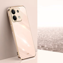 Load image into Gallery viewer, XINLI Straight Edge 6D Electroplate TPU Phone Case, For Redmi Note 14 4G 163.25mm, For Redmi Note 14 5G Global, For Redmi 14 4G, For Xiaomi Redmi Note 13 Pro 4G, For Xiaomi Redmi Note 13 4G, For Xiaomi Redmi 13C 5G