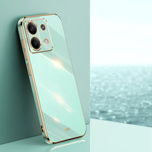Load image into Gallery viewer, XINLI Straight Edge 6D Electroplate TPU Phone Case, For Redmi Note 14 4G 163.25mm, For Redmi Note 14 5G Global, For Redmi 14 4G, For Xiaomi Redmi Note 13 Pro 4G, For Xiaomi Redmi Note 13 4G, For Xiaomi Redmi 13C 5G