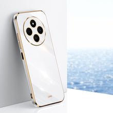 Load image into Gallery viewer, XINLI Straight Edge 6D Electroplate TPU Phone Case, For Redmi Note 14 4G 163.25mm, For Redmi Note 14 5G Global, For Redmi 14 4G, For Xiaomi Redmi Note 13 Pro 4G, For Xiaomi Redmi Note 13 4G, For Xiaomi Redmi 13C 5G