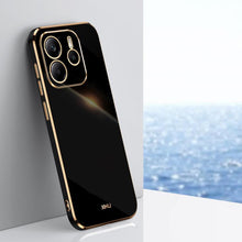 Load image into Gallery viewer, XINLI Straight Edge 6D Electroplate TPU Phone Case, For Redmi Note 14 4G 163.25mm, For Redmi Note 14 5G Global, For Redmi 14 4G, For Xiaomi Redmi Note 13 Pro 4G, For Xiaomi Redmi Note 13 4G, For Xiaomi Redmi 13C 5G