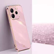 Load image into Gallery viewer, XINLI Straight Edge 6D Electroplate TPU Phone Case, For Redmi Note 14 4G 163.25mm, For Redmi Note 14 5G Global, For Redmi 14 4G, For Xiaomi Redmi Note 13 Pro 4G, For Xiaomi Redmi Note 13 4G, For Xiaomi Redmi 13C 5G