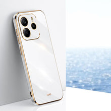 Load image into Gallery viewer, XINLI Straight Edge 6D Electroplate TPU Phone Case, For Redmi Note 14 4G 163.25mm, For Redmi Note 14 5G Global, For Redmi 14 4G, For Xiaomi Redmi Note 13 Pro 4G, For Xiaomi Redmi Note 13 4G, For Xiaomi Redmi 13C 5G