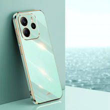 Load image into Gallery viewer, XINLI Straight Edge 6D Electroplate TPU Phone Case, For Redmi Note 14 4G 163.25mm, For Redmi Note 14 5G Global, For Redmi 14 4G, For Xiaomi Redmi Note 13 Pro 4G, For Xiaomi Redmi Note 13 4G, For Xiaomi Redmi 13C 5G