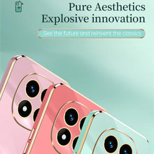 Load image into Gallery viewer, XINLI Straight Edge 6D Electroplate TPU Phone Case, For Redmi Note 14 Pro 4G Global, For Redmi Note 14 4G 163.25mm, For Redmi Note 14 5G Global, For Redmi 14 4G, For Xiaomi Redmi Note 13 Pro 4G, For Xiaomi Redmi Note 13 4G