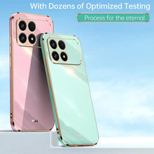 Load image into Gallery viewer, XINLI Straight Edge 6D Electroplate TPU Phone Case, For Redmi K90 / Poco F8 Pro, For Redmi 15 5G Global / 4G SEA 169.5, For Redmi 15 5G / 4G EU 171mm, For Redmi A5 4G 171.7mm / Poco C71, For Redmi Turbo 4 Pro, For Redmi Note 14 Pro 4G Global