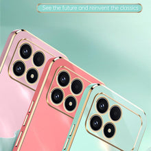 Load image into Gallery viewer, XINLI Straight Edge 6D Electroplate TPU Phone Case, For Redmi K90 / Poco F8 Pro, For Redmi 15 5G Global / 4G SEA 169.5, For Redmi 15 5G / 4G EU 171mm, For Redmi A5 4G 171.7mm / Poco C71, For Redmi Turbo 4 Pro, For Redmi Note 14 Pro 4G Global