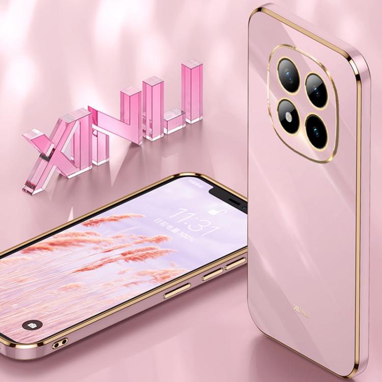 XINLI Straight Edge 6D Electroplate TPU Phone Case, For Redmi Note 15 Pro 4G Global 163.2mm, For Redmi K90 / Poco F8 Pro, For Redmi 15 5G Global / 4G SEA 169.5, For Redmi 15 5G / 4G EU 171mm, For Redmi A5 4G 171.7mm / Poco C71, For Redmi Turbo 4 Pro