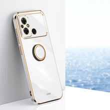 Load image into Gallery viewer, XINLI Straight Edge 6D Electroplate TPU Phone Case with Ring Holder, For Xiaomi Civi 3 5G, For Xiaomi Poco C55 4G, For Xiaomi Redmi Note 12 5G Global