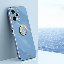 Load image into Gallery viewer, XINLI Straight Edge 6D Electroplate TPU Phone Case with Ring Holder, For Xiaomi Redmi Note 12R, For Xiaomi Redmi K70, For Xiaomi Redmi 12 4G, For Xiaomi Redmi Note 12S 4G, For Xiaomi Redmi Note 12 Pro 4G, For Xiaomi Redmi Note 12 Turbo