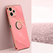 Load image into Gallery viewer, XINLI Straight Edge 6D Electroplate TPU Phone Case with Ring Holder, For Xiaomi Redmi Note 12R, For Xiaomi Redmi K70, For Xiaomi Redmi 12 4G, For Xiaomi Redmi Note 12S 4G, For Xiaomi Redmi Note 12 Pro 4G, For Xiaomi Redmi Note 12 Turbo