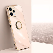 Load image into Gallery viewer, XINLI Straight Edge 6D Electroplate TPU Phone Case with Ring Holder, For Xiaomi Redmi Note 12R, For Xiaomi Redmi K70, For Xiaomi Redmi 12 4G, For Xiaomi Redmi Note 12S 4G, For Xiaomi Redmi Note 12 Pro 4G, For Xiaomi Redmi Note 12 Turbo