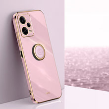 Load image into Gallery viewer, XINLI Straight Edge 6D Electroplate TPU Phone Case with Ring Holder, For Xiaomi Civi 3 5G, For Xiaomi Poco C55 4G, For Xiaomi Redmi Note 12 5G Global