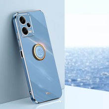 Load image into Gallery viewer, XINLI Straight Edge 6D Electroplate TPU Phone Case with Ring Holder, For Xiaomi Civi 3 5G, For Xiaomi Poco C55 4G, For Xiaomi Redmi Note 12 5G Global