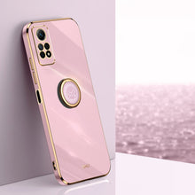 Load image into Gallery viewer, XINLI Straight Edge 6D Electroplate TPU Phone Case with Ring Holder, For Xiaomi Redmi Note 12R, For Xiaomi Redmi K70, For Xiaomi Redmi 12 4G, For Xiaomi Redmi Note 12S 4G, For Xiaomi Redmi Note 12 Pro 4G, For Xiaomi Redmi Note 12 Turbo