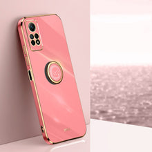 Load image into Gallery viewer, XINLI Straight Edge 6D Electroplate TPU Phone Case with Ring Holder, For Xiaomi Redmi Note 12R, For Xiaomi Redmi K70, For Xiaomi Redmi 12 4G, For Xiaomi Redmi Note 12S 4G, For Xiaomi Redmi Note 12 Pro 4G, For Xiaomi Redmi Note 12 Turbo