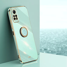 Load image into Gallery viewer, XINLI Straight Edge 6D Electroplate TPU Phone Case with Ring Holder, For Xiaomi Redmi Note 12R, For Xiaomi Redmi K70, For Xiaomi Redmi 12 4G, For Xiaomi Redmi Note 12S 4G, For Xiaomi Redmi Note 12 Pro 4G, For Xiaomi Redmi Note 12 Turbo