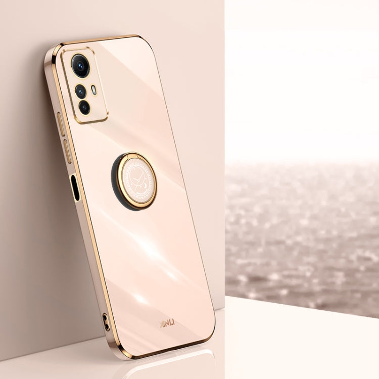 XINLI Straight Edge 6D Electroplate TPU Phone Case with Ring Holder, For Xiaomi Redmi Note 12R, For Xiaomi Redmi K70, For Xiaomi Redmi 12 4G, For Xiaomi Redmi Note 12S 4G, For Xiaomi Redmi Note 12 Pro 4G, For Xiaomi Redmi Note 12 Turbo