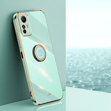 Load image into Gallery viewer, XINLI Straight Edge 6D Electroplate TPU Phone Case with Ring Holder, For Xiaomi Redmi Note 12R, For Xiaomi Redmi K70, For Xiaomi Redmi 12 4G, For Xiaomi Redmi Note 12S 4G, For Xiaomi Redmi Note 12 Pro 4G, For Xiaomi Redmi Note 12 Turbo