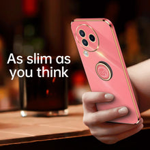 Load image into Gallery viewer, XINLI Straight Edge 6D Electroplate TPU Phone Case with Ring Holder, For Xiaomi Civi 3 5G, For Xiaomi Poco C55 4G, For Xiaomi Redmi Note 12 5G Global