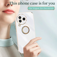 Load image into Gallery viewer, XINLI Straight Edge 6D Electroplate TPU Phone Case with Ring Holder, For Xiaomi Civi 3 5G, For Xiaomi Poco C55 4G, For Xiaomi Redmi Note 12 5G Global