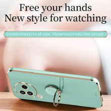 Load image into Gallery viewer, XINLI Straight Edge 6D Electroplate TPU Phone Case with Ring Holder, For Xiaomi Civi 3 5G, For Xiaomi Poco C55 4G, For Xiaomi Redmi Note 12 5G Global