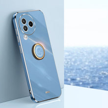 Load image into Gallery viewer, XINLI Straight Edge 6D Electroplate TPU Phone Case with Ring Holder, For Xiaomi Civi 3 5G, For Xiaomi Poco C55 4G, For Xiaomi Redmi Note 12 5G Global