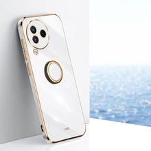 Load image into Gallery viewer, XINLI Straight Edge 6D Electroplate TPU Phone Case with Ring Holder, For Xiaomi Civi 3 5G, For Xiaomi Poco C55 4G, For Xiaomi Redmi Note 12 5G Global