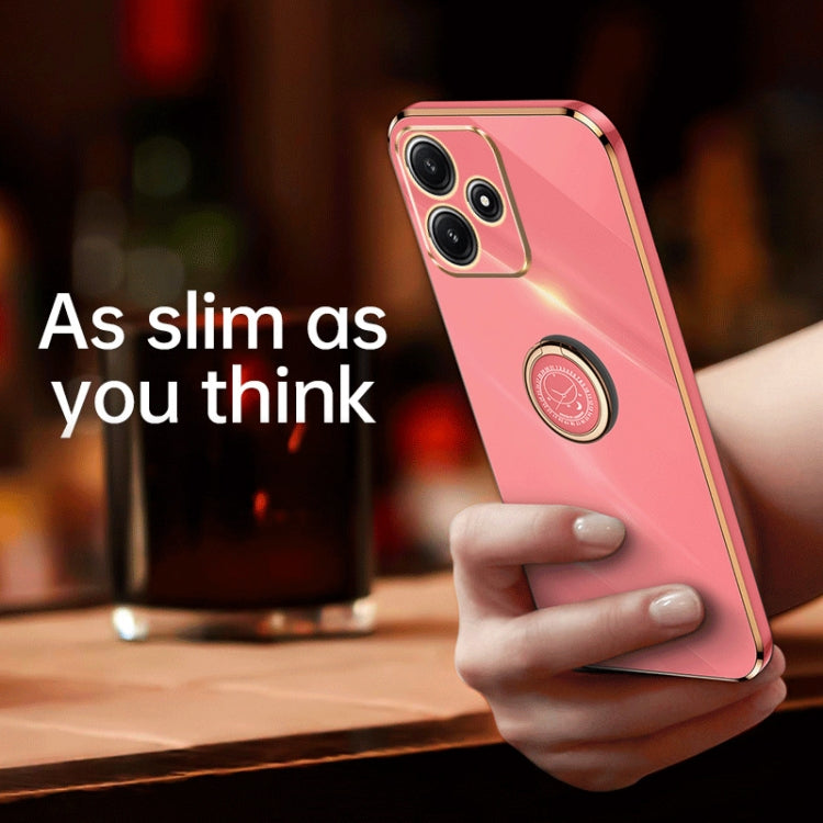 XINLI Straight Edge 6D Electroplate TPU Phone Case with Ring Holder, For Xiaomi Redmi Note 12R, For Xiaomi Redmi K70, For Xiaomi Redmi 12 4G, For Xiaomi Redmi Note 12S 4G, For Xiaomi Redmi Note 12 Pro 4G, For Xiaomi Redmi Note 12 Turbo