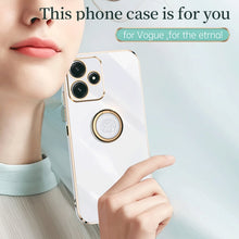 Load image into Gallery viewer, XINLI Straight Edge 6D Electroplate TPU Phone Case with Ring Holder, For Xiaomi Redmi Note 12R, For Xiaomi Redmi K70, For Xiaomi Redmi 12 4G, For Xiaomi Redmi Note 12S 4G, For Xiaomi Redmi Note 12 Pro 4G, For Xiaomi Redmi Note 12 Turbo