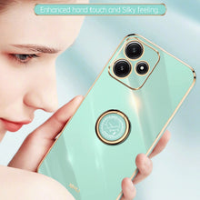 Load image into Gallery viewer, XINLI Straight Edge 6D Electroplate TPU Phone Case with Ring Holder, For Xiaomi Redmi Note 12R, For Xiaomi Redmi K70, For Xiaomi Redmi 12 4G, For Xiaomi Redmi Note 12S 4G, For Xiaomi Redmi Note 12 Pro 4G, For Xiaomi Redmi Note 12 Turbo
