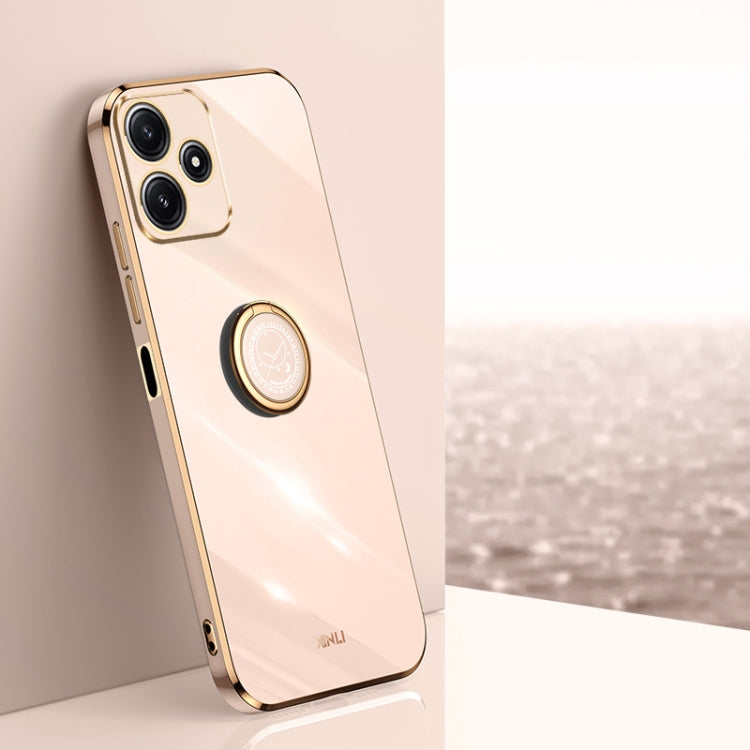 XINLI Straight Edge 6D Electroplate TPU Phone Case with Ring Holder, For Xiaomi Redmi Note 12R, For Xiaomi Redmi K70, For Xiaomi Redmi 12 4G, For Xiaomi Redmi Note 12S 4G, For Xiaomi Redmi Note 12 Pro 4G, For Xiaomi Redmi Note 12 Turbo