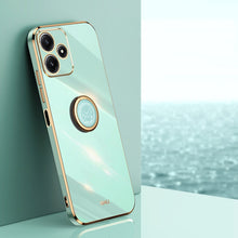 Load image into Gallery viewer, XINLI Straight Edge 6D Electroplate TPU Phone Case with Ring Holder, For Xiaomi Redmi Note 12R, For Xiaomi Redmi K70, For Xiaomi Redmi 12 4G, For Xiaomi Redmi Note 12S 4G, For Xiaomi Redmi Note 12 Pro 4G, For Xiaomi Redmi Note 12 Turbo