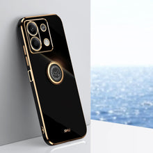 Load image into Gallery viewer, XINLI Straight Edge 6D Electroplate TPU Phone Case with Ring Holder, For Xiaomi 14, For Xiaomi Redmi Note 13 5G, For Xiaomi Redmi 13C 4G, For Xiaomi Redmi Note 13 Pro+, For Xiaomi Redmi Note 13 Pro, For Xiaomi Redmi K60 Ultra / Mi 13T