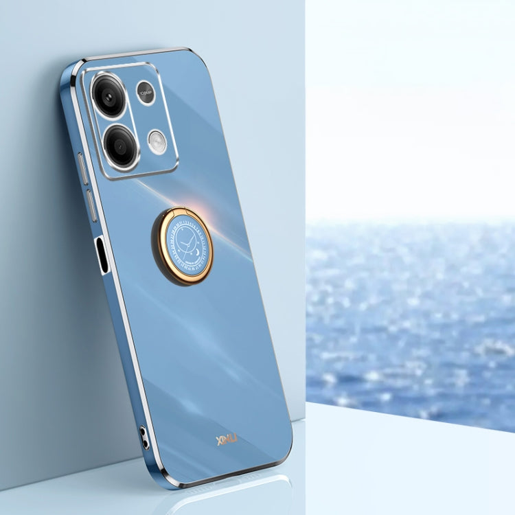 XINLI Straight Edge 6D Electroplate TPU Phone Case with Ring Holder, For Xiaomi 14, For Xiaomi Redmi Note 13 5G, For Xiaomi Redmi 13C 4G, For Xiaomi Redmi Note 13 Pro+, For Xiaomi Redmi Note 13 Pro, For Xiaomi Redmi K60 Ultra / Mi 13T