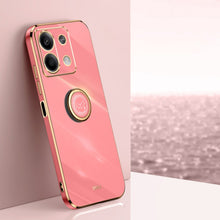 Load image into Gallery viewer, XINLI Straight Edge 6D Electroplate TPU Phone Case with Ring Holder, For Xiaomi 14, For Xiaomi Redmi Note 13 5G, For Xiaomi Redmi 13C 4G, For Xiaomi Redmi Note 13 Pro+, For Xiaomi Redmi Note 13 Pro, For Xiaomi Redmi K60 Ultra / Mi 13T
