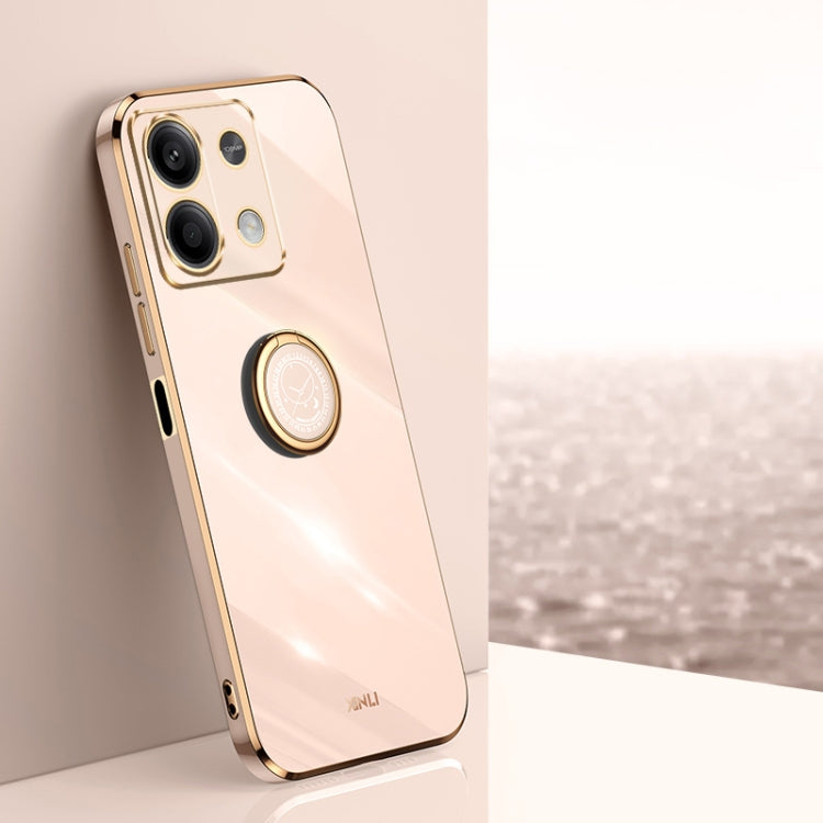 XINLI Straight Edge 6D Electroplate TPU Phone Case with Ring Holder, For Xiaomi 14, For Xiaomi Redmi Note 13 5G, For Xiaomi Redmi 13C 4G, For Xiaomi Redmi Note 13 Pro+, For Xiaomi Redmi Note 13 Pro, For Xiaomi Redmi K60 Ultra / Mi 13T