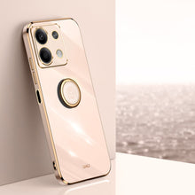 Load image into Gallery viewer, XINLI Straight Edge 6D Electroplate TPU Phone Case with Ring Holder, For Xiaomi 14, For Xiaomi Redmi Note 13 5G, For Xiaomi Redmi 13C 4G, For Xiaomi Redmi Note 13 Pro+, For Xiaomi Redmi Note 13 Pro, For Xiaomi Redmi K60 Ultra / Mi 13T