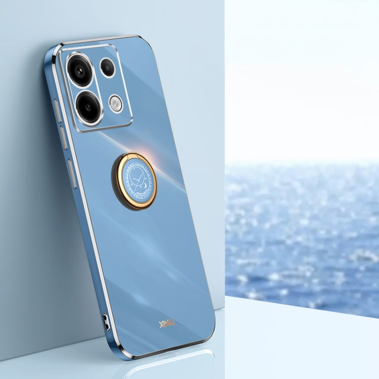 XINLI Straight Edge 6D Electroplate TPU Phone Case with Ring Holder, For Xiaomi 14, For Xiaomi Redmi Note 13 5G, For Xiaomi Redmi 13C 4G, For Xiaomi Redmi Note 13 Pro+, For Xiaomi Redmi Note 13 Pro, For Xiaomi Redmi K60 Ultra / Mi 13T