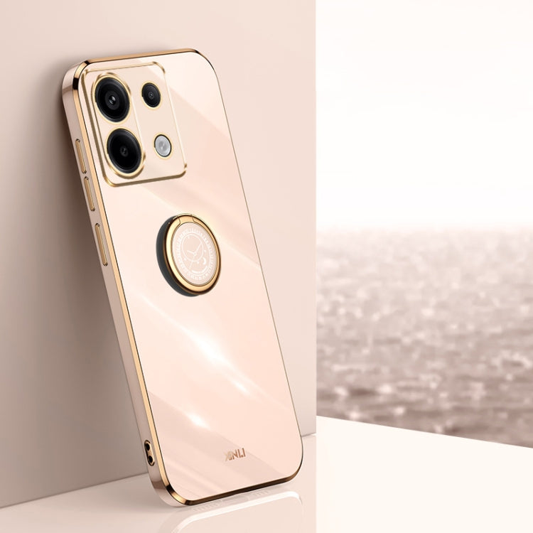 XINLI Straight Edge 6D Electroplate TPU Phone Case with Ring Holder, For Xiaomi 14, For Xiaomi Redmi Note 13 5G, For Xiaomi Redmi 13C 4G, For Xiaomi Redmi Note 13 Pro+, For Xiaomi Redmi Note 13 Pro, For Xiaomi Redmi K60 Ultra / Mi 13T