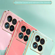 Load image into Gallery viewer, XINLI Straight Edge 6D Electroplate TPU Phone Case with Ring Holder, For Xiaomi 14, For Xiaomi Redmi Note 13 5G, For Xiaomi Redmi 13C 4G, For Xiaomi Redmi Note 13 Pro+, For Xiaomi Redmi Note 13 Pro, For Xiaomi Redmi K60 Ultra / Mi 13T