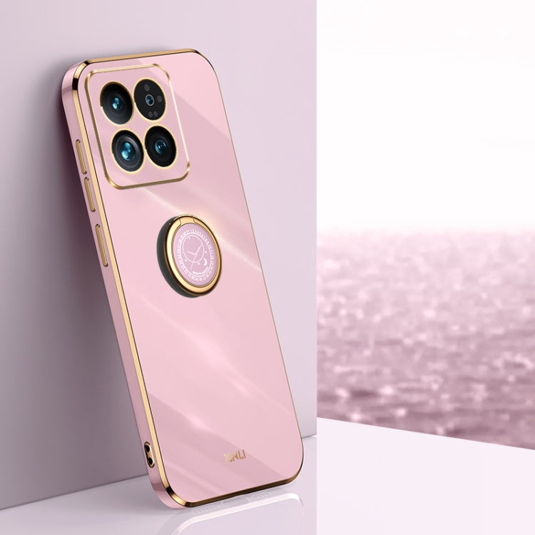 XINLI Straight Edge 6D Electroplate TPU Phone Case with Ring Holder, For Xiaomi 14, For Xiaomi Redmi Note 13 5G, For Xiaomi Redmi 13C 4G, For Xiaomi Redmi Note 13 Pro+, For Xiaomi Redmi Note 13 Pro, For Xiaomi Redmi K60 Ultra / Mi 13T