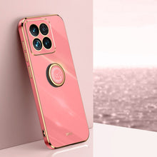 Load image into Gallery viewer, XINLI Straight Edge 6D Electroplate TPU Phone Case with Ring Holder, For Xiaomi 14, For Xiaomi Redmi Note 13 5G, For Xiaomi Redmi 13C 4G, For Xiaomi Redmi Note 13 Pro+, For Xiaomi Redmi Note 13 Pro, For Xiaomi Redmi K60 Ultra / Mi 13T
